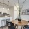 Large dining area with wood floors and access to the living room and kitchen 